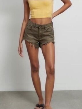 Urban Outfitters BDG Green Cheeky Denim Shorts.